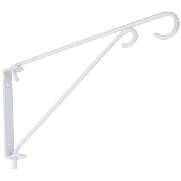 9 in. Swivel Hanging Plant Bracket N274779, White