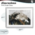 thumbnail image 4 of Stupell Industries Contemporary Rugged Mountain Peaks Gray Framed Print Under Glass, 23 x 17, by Chromatic Storm Studio, 4 of 8