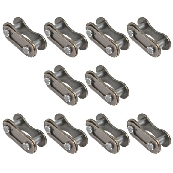 Dially 10-Piece Stainless Steel Folding Bike Chain Single Chain Replacement for Accessories