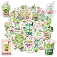 thumbnail image 4 of 35pcs Cute Stationery Stickers Matcha Drink Stickers Cafe Kids Stickers  for Luggage Laptop Suitcase, 4 of 9