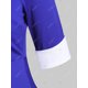 thumbnail image 4 of Contraste más el tamaño atan para arriba con puño de la manga Top Rosegal Blusas Tallas Grandes, 4 of 5