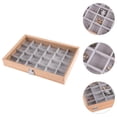 thumbnail image 3 of HLONK -grid Pin Jewelry Display Box Watch Storage Jewelry Boxes Travel 26x25.15cm, 3 of 8