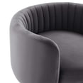thumbnail image 5 of Modway Embrace Tufted Performance Velvet Swivel Chair in Gold Gray, 5 of 7