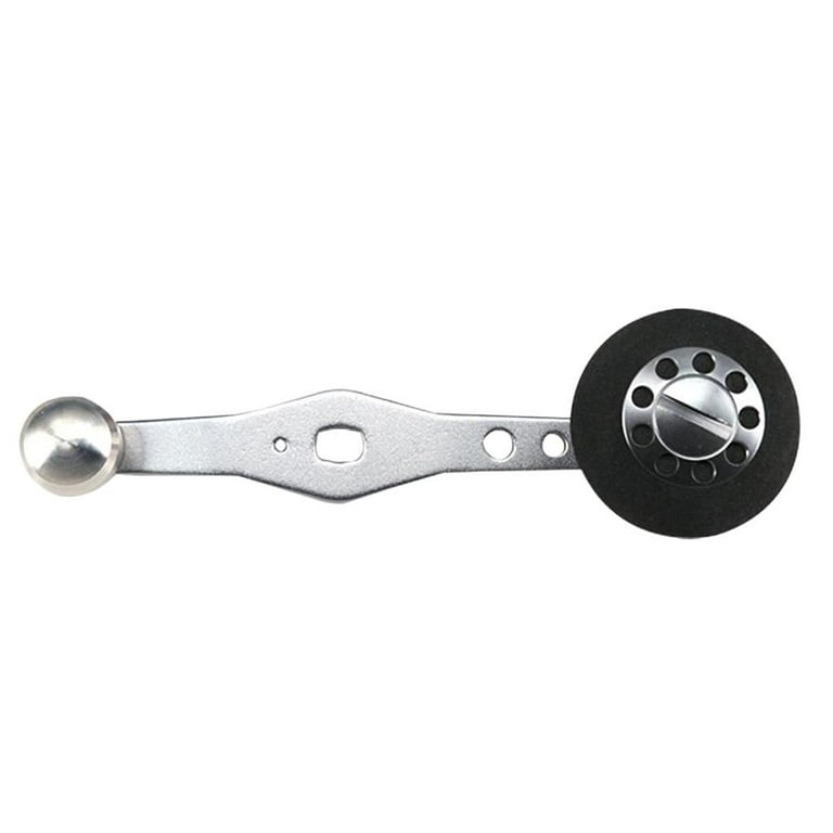 Replacements Metal Single Power Handle Fits Most Baitcasting Reel, Size: 99.5 mm, Silver