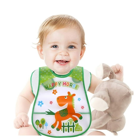 

NEGJ Toddler Kids Boys Girls Cartoon Sleeveless Waterproof Feeding Apron Bib Smock