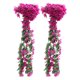 thumbnail image 1 of GOOHOCHY 2 unids hermosa simulación violeta flores artificiales colgantes faux flores, 1 of 7
