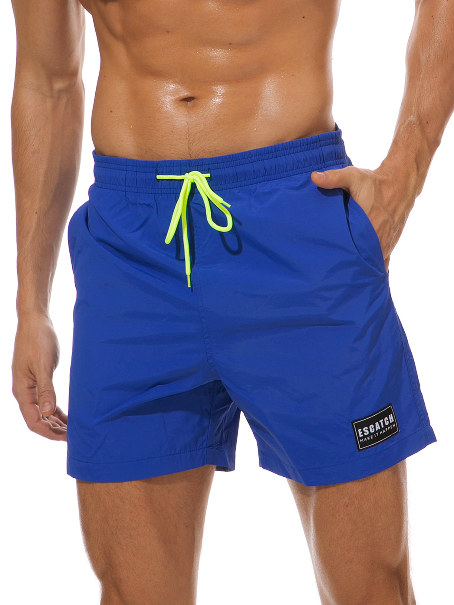 Men's Swim Trunks Board Shorts Above Knee Regular Fit Summer Beach Casual Swim Short Swimwear Quick Dry Bathing Suits 