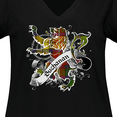 thumbnail image 4 of Inktastic Buchanan Tartan Lion Women's Plus Size V-Neck T-Shirt, 4 of 5