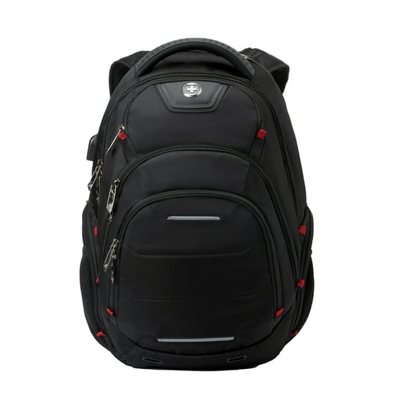 Swissdigital Neptune Sac à Dos de Bureau Travail Voyage – Sac pour Ordinateur Portable 16 Pouces, Chargement USB, Détecteur SDD, Protection RFID, Compatible TSA, Système d'Extension