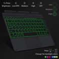 thumbnail image 4 of MoKo Type Cover Fit Microsoft Surface Go 3 (2021)/ Surface Go 2 2020 / Surface Go 2018 , Slim Wireless Bluetooth Keyboard with Trackpad, Built-in Rechargeable Battery - Black, 4 of 9