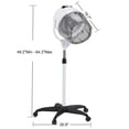 thumbnail image 2 of BarberPub 1300W Adjustable Bonnet HooHair Dryer with Rolling Stand, White, 2 of 7