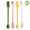 4-piece set, variant on Dual-Ended Silicone Jam Spatula and Spoon, 10-Inch Long Handle Jar Scraper for Smooth Spreading and Mixing, Flexible Mini Stirring Tool for Bottom of Bottles
