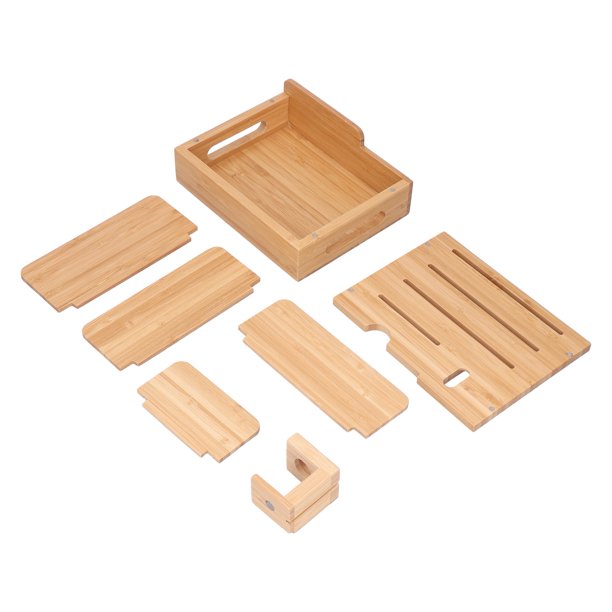 Organizador De Teléfono, Fastness Bamboo Eco Friendly Soporte De Almacenamiento De Teléfono Inofensivo Para Oficina Para Reloj Para Dormitorio Para Sala De Estudio Ccdes Tablet Storage Stand