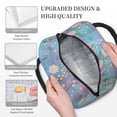 thumbnail image 6 of YFYANG Portable Waterproof Insulated Lunch Bag, Dreamy Vintage Snowflake Reusable Cooler Bag / Picnic Bag for Adults Teens, 6 of 9