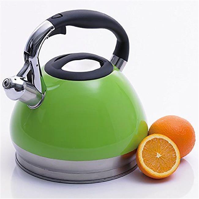 green whistling kettle