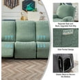 thumbnail image 6 of Recliner Sofa Covers Sectional Couch Cover for Reclining Couch 3 Seat, 5-Pieces 3 Cushion Sofa Stretch Recliner Sofa Slipcover, Soft Jacquard Furniture Dog Couch Cover Protector, 6 of 12