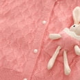 thumbnail image 6 of GYRATEDREAM Girls Knitted Cardigan Sweater Crewneck Knit Crochet Button Closure Cardigan Tops Coat Outwear for Toddler, 6 of 9