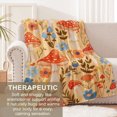 thumbnail image 3 of Mushroom Blanket for Girls Kids Adults Women, Flannel Mushroom Blankets Gifts, Floral Mushroom Throw Blanket for Sofa Couch Bed Living Room Soft Warm Cozy Mushroom Decor 50" x 40", 3 of 6