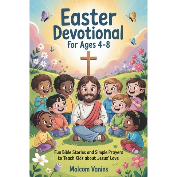 Easter Devotional For Ages 4-8: Fun Bible Stories and Simple Prayers to Teach Kids About Jesus' Love, (Paperback)
