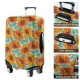 thumbnail image 5 of White Orange Sunflower Pattern Luggage Cover Fashion Suitcase Cover Baggage Covers Fit 25-28 Inch Luggage (Go Travel), 5 of 5