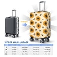 thumbnail image 4 of Disketp Sunflowers And Bee Elastic Travel Luggage Cover Travel Suitcase Protective Cover For Trunk Case Apply To 18''-32'' Suitcase Cover-Medium, 4 of 7