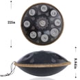 thumbnail image 3 of Handpan Kelisiting Classic, 10 notas en re menor, 432 Hz, 56 cm, acero, 3 of 7