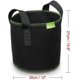 thumbnail image 2 of Bolsas para cultivo de plantas KAIYANG 7 galones Paquete de 5 Macetas de tela color negro, 2 of 5