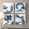 thumbnail image 2 of Uttermost Tourbillonne dans l'Art Abstrait Bleu (Lot de 4), 2 of 2