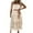 Beige, variant on Fesfesfes Women Gowns Tulle Dress Sleeveless Dress Solid Mesh Princess Steapless Long Party Dress Tops on