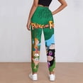 thumbnail image 2 of Phineas And Ferb Women's Jogger Track Pants Print Drawstring Lounge Sweatpants Casual Trousers for Yoga, Workout 2XL, 2 of 7