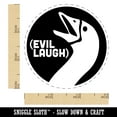thumbnail image 2 of Goose Evil Laugh Self-Inking Rubber Stamp Ink Stamper - Lime Green Ink - Small 3/4 Inch, 2 of 7