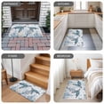 thumbnail image 6 of Summer Sea Turtle Door Mat&nbsp;Indoor Outdoor Entrance, Non Slip Small Rug for Kitchen Bathroom Entryway Rug, Ocean Coastal Coral Flower Blue Washable Doormat Floor Mat 18x30 Inch, 6 of 8