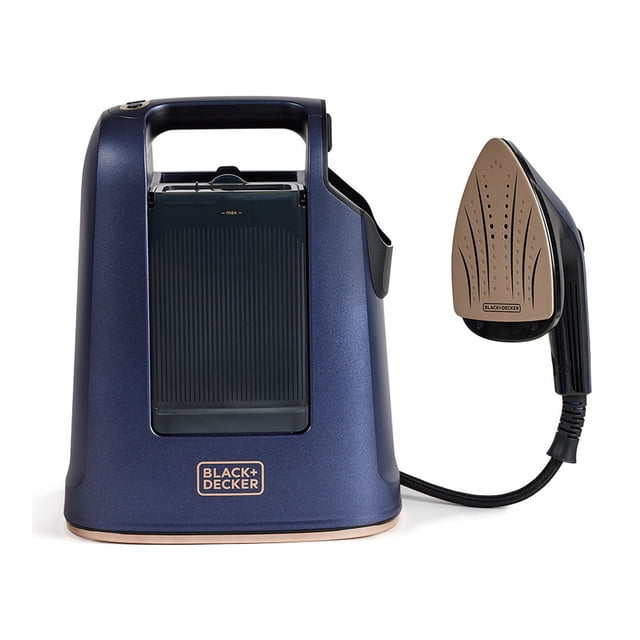 Vaporizador y Plancha Black+Decker Tanque 750 ml 1700W HGS600-LA Azul