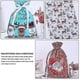thumbnail image 3 of 4 bolsas de regalo de plástico navideñas con patrón de alces de Papá Noel, bolsas de regalo con cordón, 3 of 3