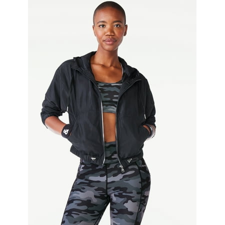 Love & Sports Women's Track Jacket with Hood, Sizes S-XXL