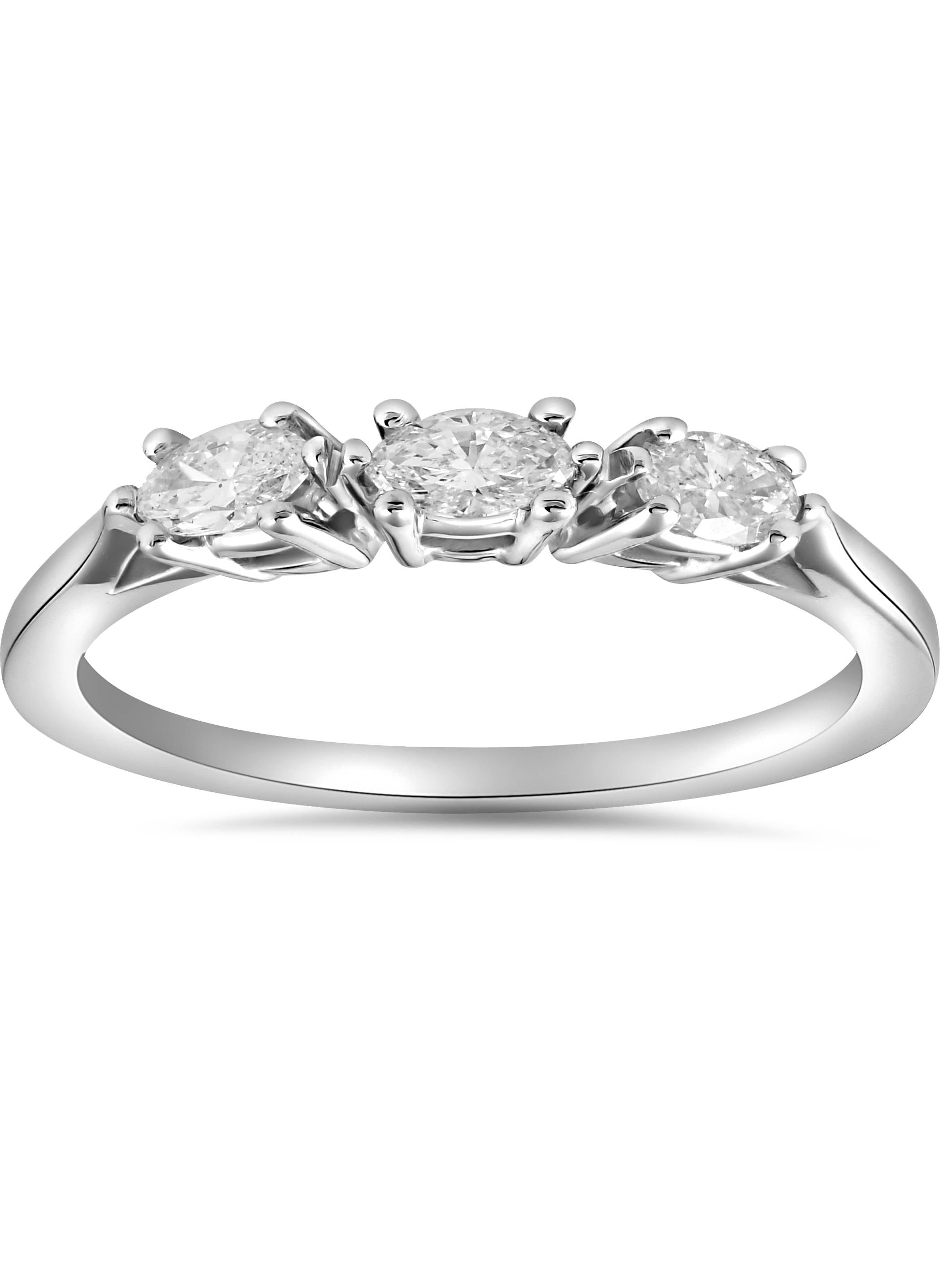 Pompeii3 1/3ct Marquise Diamond Wedding Ring Womens