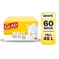 thumbnail image 1 of Glad White Garbage Bags - Tall 45 Litres -, 1 of 6