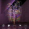 thumbnail image 2 of White Willow Tree W/ Colorful lights, 5FT Pre-lit Christma Tree with 216 Color Changing LED, Lighted Artificial Tree for Halloween Holiday Decor, Lighted Led Tree IP44 Waterproof for Indoor Outdoor, 2 of 10