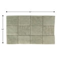 thumbnail image 2 of Knightsbridge Chakkar Board 220 GSF Non Skid Back Bath Rug 24 x 40 - Sage, 2 of 4