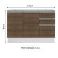 thumbnail image 5 of Gabinete Bajo Bufetera Madesa Glamy 120cm Con Encimera BM 02, 5 of 5