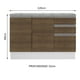 thumbnail image 5 of Gabinete Bajo Bufetera Madesa Glamy 120cm Con Encimera BM 02, 5 of 5