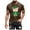 Brown, variant on PMUYBHF Turtle Neck Shirt Men Tall Men's Fashion St Patrick Theme Printed T Shirt Casual Comfortable Top Mens Denim Shirt Men Dress Shirt Black