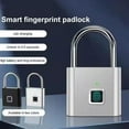 thumbnail image 4 of WENXUAN Smart Fingerprint Padlock - Outdoor Waterproof, Keyless Security (Black), 4 of 7