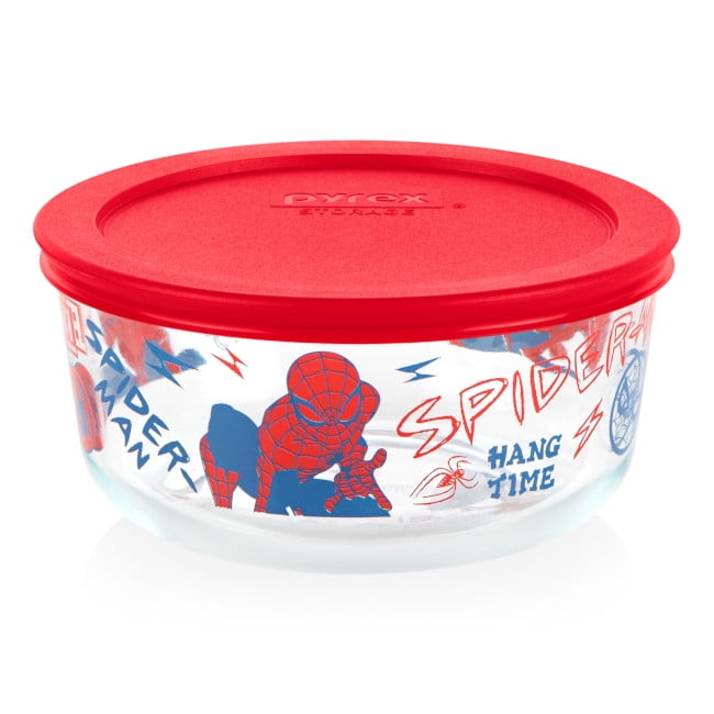 Pyrex® Marvel Spider-Man 4-Cup Round Glass Storage with Lid