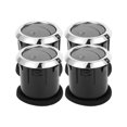 thumbnail image 1 of Ofertas Únicas 4 Pcs Centro A/C Salida Compatible para Ford Fusion 2006-2009 Panel de Ventilación de Aire ABS Negro Tono Plateado, 1 of 6