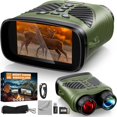 thumbnail image 1 of Night Vision Goggles - 4K Night Vision Binoculars with 48MP and 3 Inch Display, 8X Digital Zoom and 7-Level Infrared Black with White, Backlit Button, 1 of 6