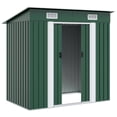 thumbnail image 3 of vidaXL Garden Shed Green Metal, 3 of 5
