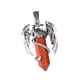 thumbnail image 4 of Collar colgante de cristal, regalo para cumpleaños, Halloween, mujer. Rojo, 4 of 7