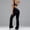 Black, variant on Womens Yoga Leggings Tight Fitting Lifting Jumpsuit with Chest Pad High Waist Workout Gym Pants