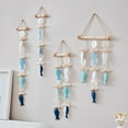 thumbnail image 4 of Sinkoo Wooden Nautical Outdoor Wall Decor, Coastal Decor,Sea Shells Windchime Wall Decor,Ocean Coastal Wall Art Room Decor,Beach Bathroom Decor, Indoor Outdoor Ocean Decor, Beach Decoration Home, 4 of 4